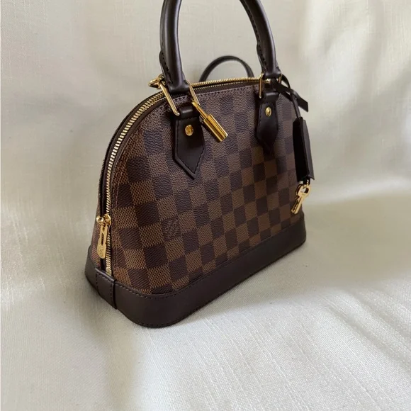 Louis Vuitton Brown Damier Ebene Alma BB Top Handle Satchel - Picture 3 of 4